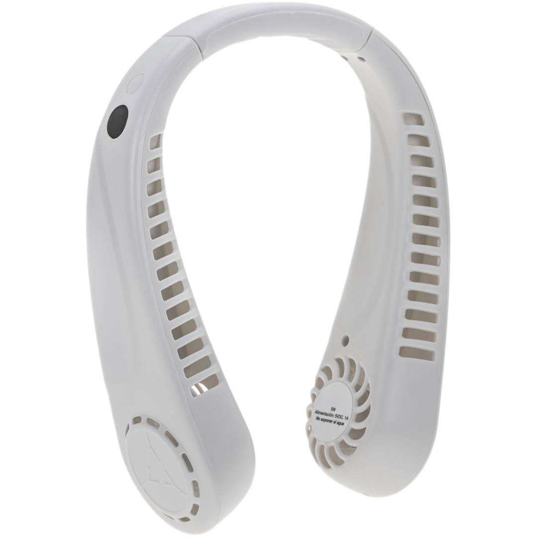 Ventilador de cuello recargable por USB-C y 3000 mAh