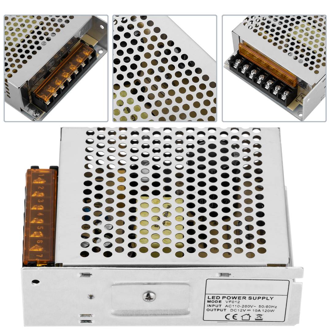 Source d'alimentation industrielle 12VDC 10A