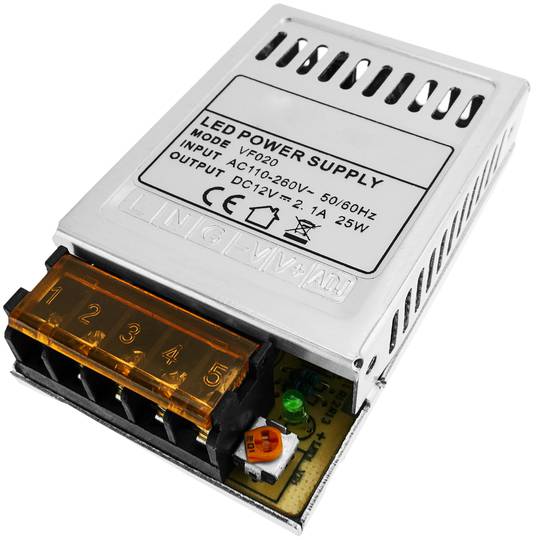 Source d'alimentation industrielle 12VDC 2.1A