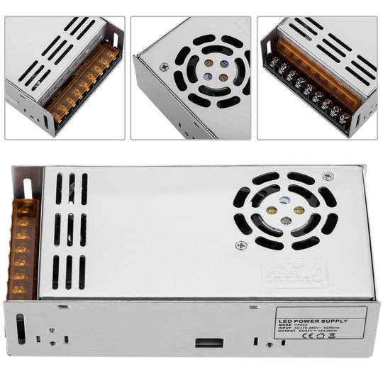 Fuente de alimentación industrial 24VDC 15A