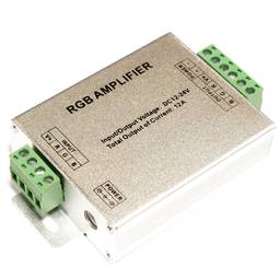 Amplificador de señal para tira de LED RGB 12-24VDC 4A 3ch