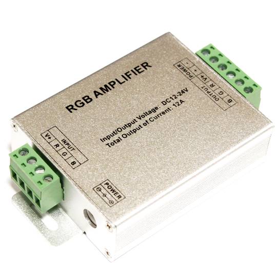 Amplificador de señal para tira de LED RGB 12-24VDC 4A 3ch
