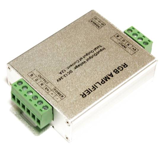 Amplificador de señal para tira de LED RGB 12-24VDC 4A 3ch