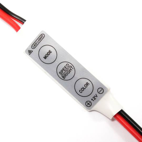 Controller controller for 6A 12VDC monochrome LED strip compact model