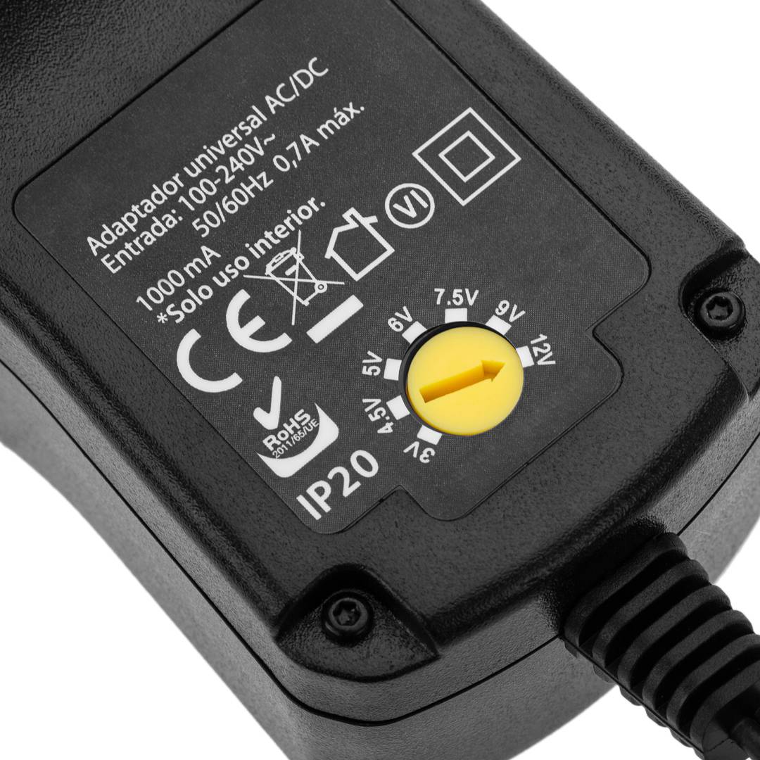 Alimentation universelle 100-240 VAC à DC multi-tension 12 W