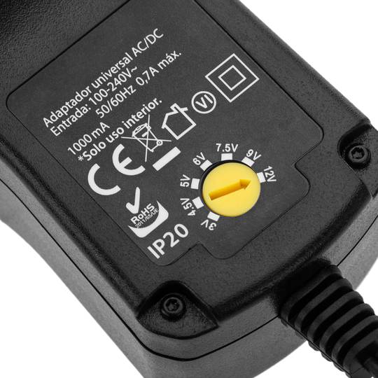 Alimentation universelle 100-240 VAC à DC multi-tension 12 W