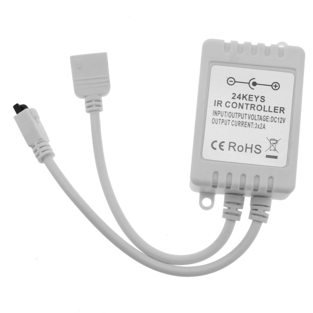 Kontroler pasków LED 6A RGB z pilotem na podczerwień