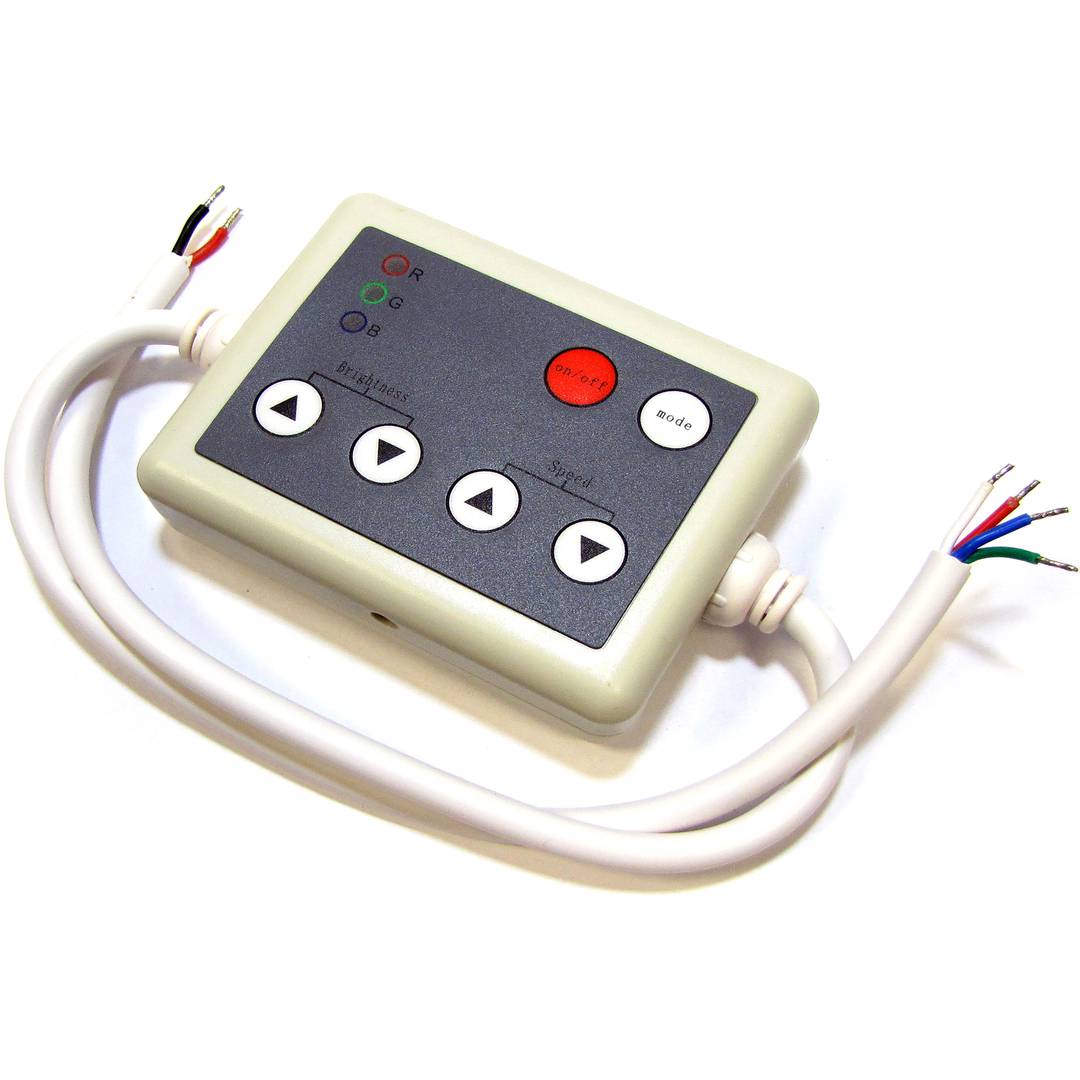 Controller for RGB LED strip 12A with IR remote control (B)