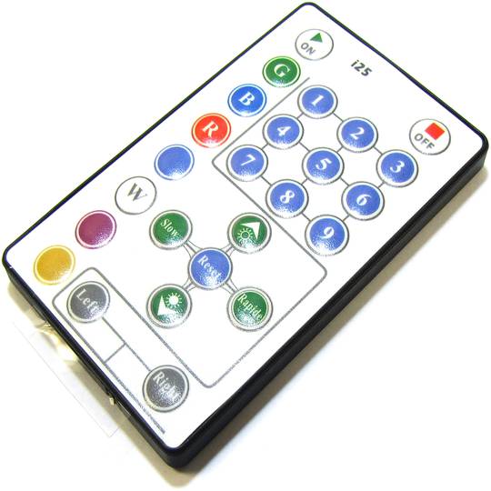 Controlador para LED RGB faixa 18A controle remoto IR (B)