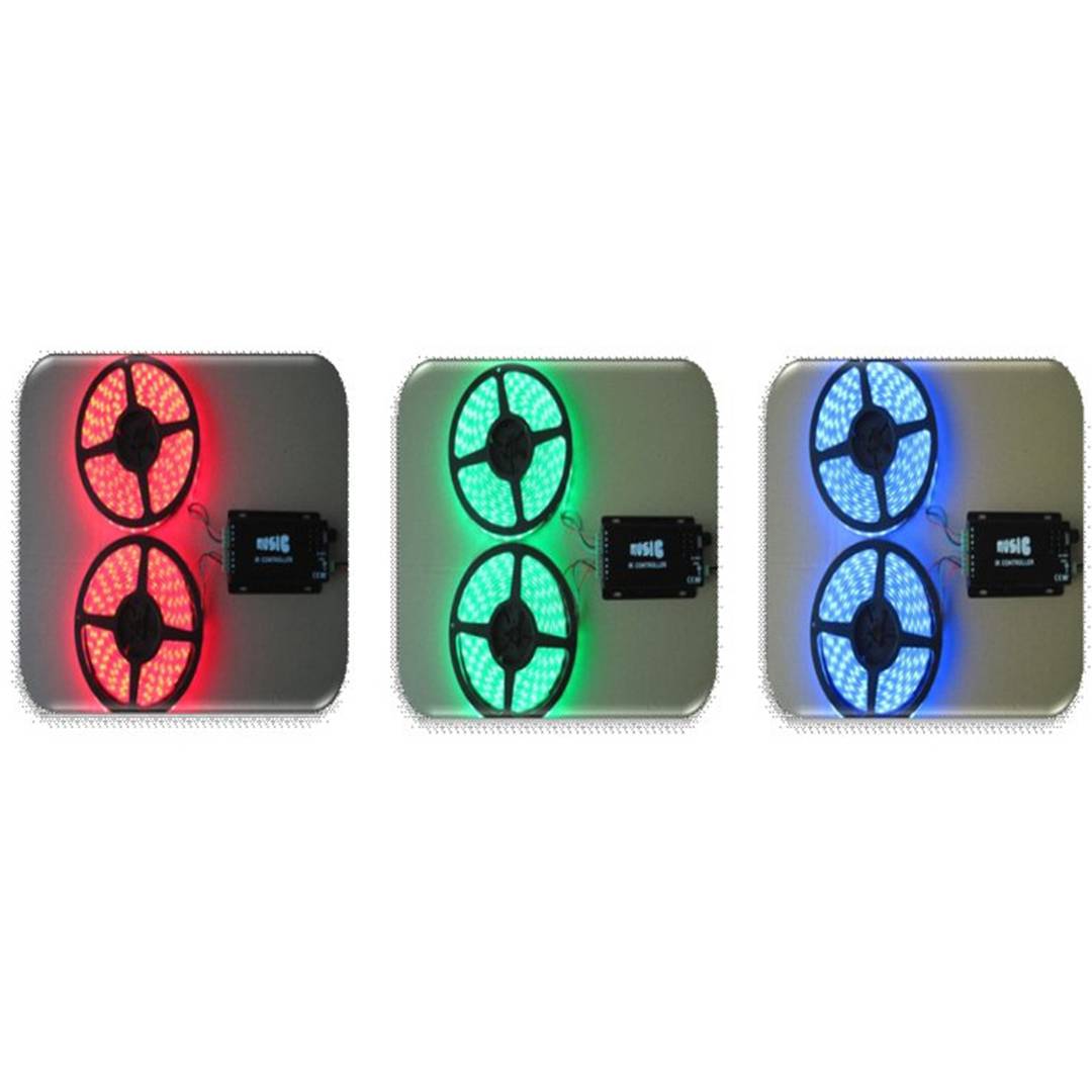 Controlador para LED RGB Faixa de 12A Música IR Controlador