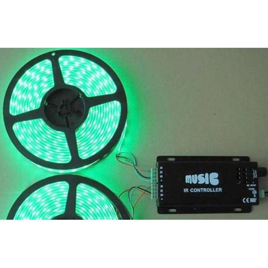 Controlador para LED RGB Faixa de 12A Música IR Controlador