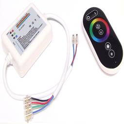 Controlador per tira de LEDs RGB de 18A amb control remot RF (D)