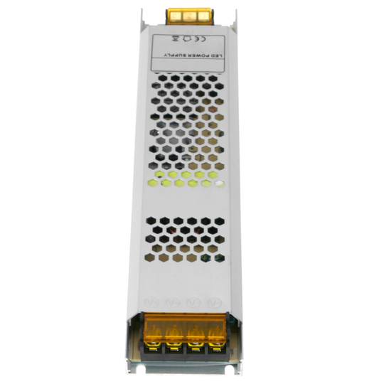 Industriële stroomvoorziening 12VDC 8.3A. Grootte 53 x 235 x 21 mm