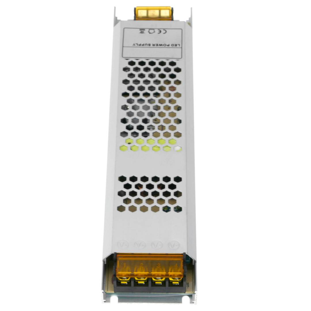 Fonte de alimentação industrial chã 12VDC 12.5A. Tamanho 53 x 235 x 21 mm