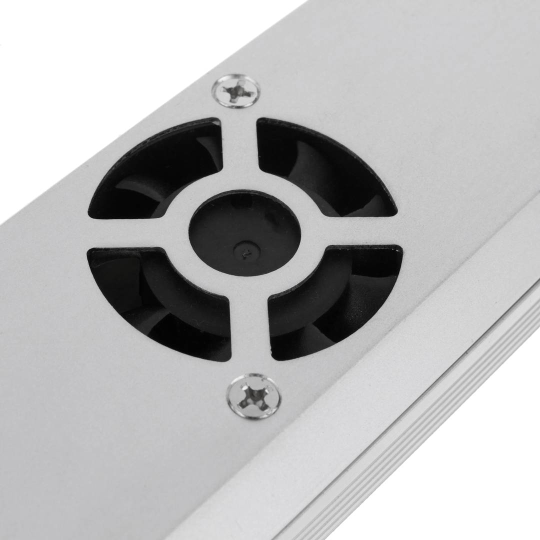 Flat power supply for surface. 12VDC 20.8A industrial electrical converter. Size 53 x 308 x 21 mm