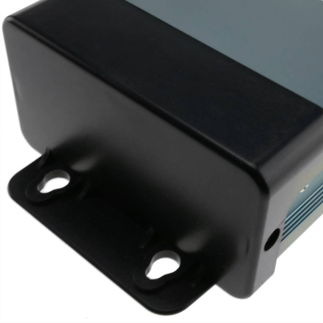 Alimentation électrique à surface plane. Transformateur électrique industriel 12VDC 20.8A. Mesures 95 x 173 x 50 mm IP53