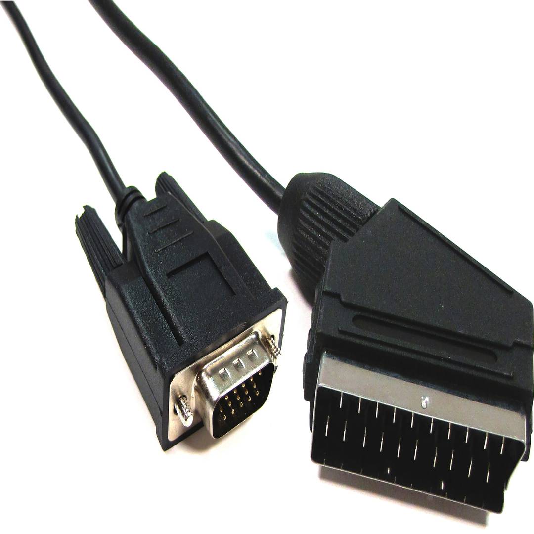 Op tijd Vrijwillig knal VGA to Scart Cable 2m (HD15-M/SCART-M) - Cablematic
