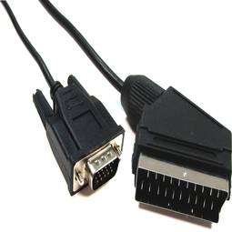 Kabel VGA do 3 m SCART (HD15-M / SCART-M)