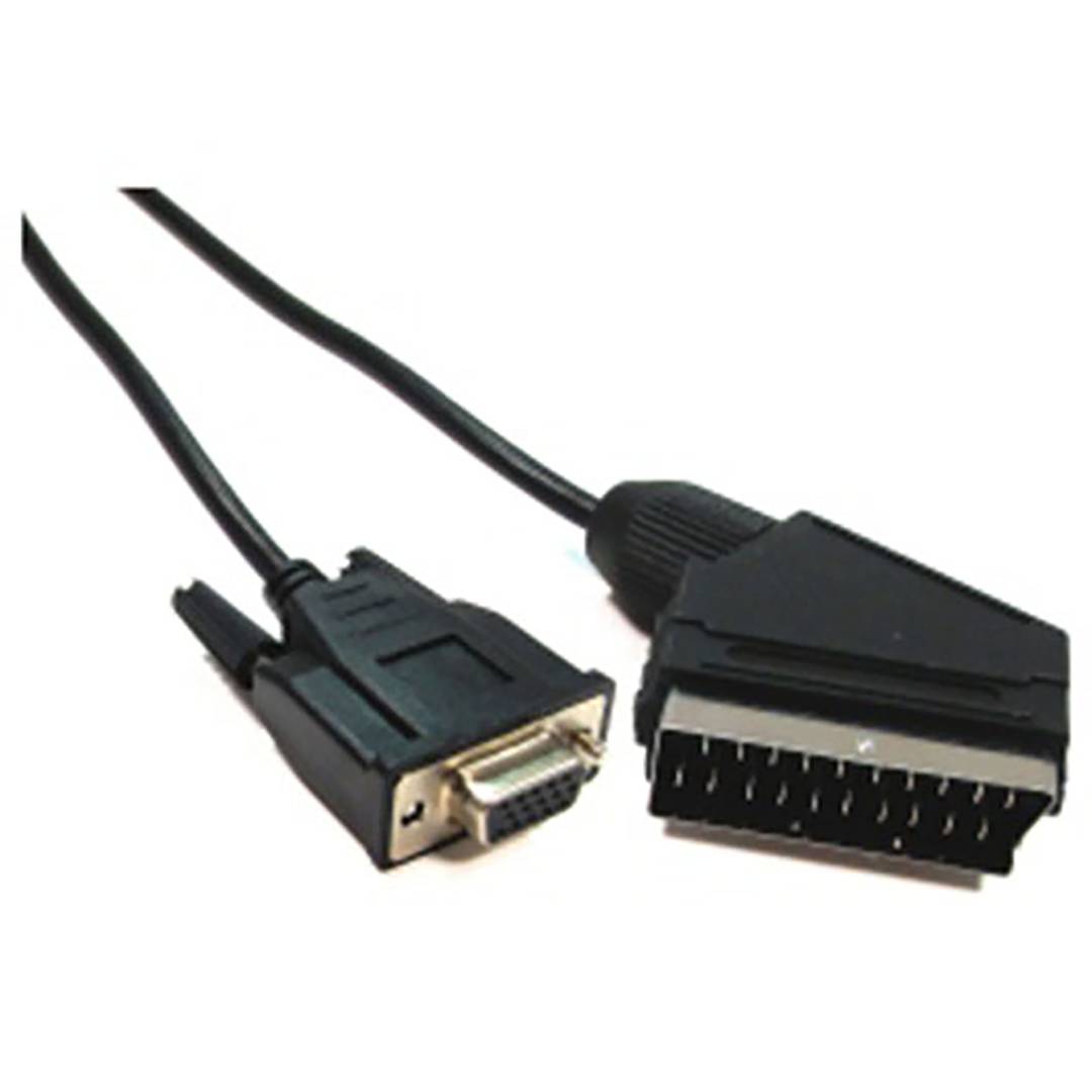 VGA auf Scart-Kabel 1,8 m (HD15-H/SCART-M)