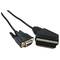 VGA auf Scart-Kabel 1,8 m (HD15-H/SCART-M)
