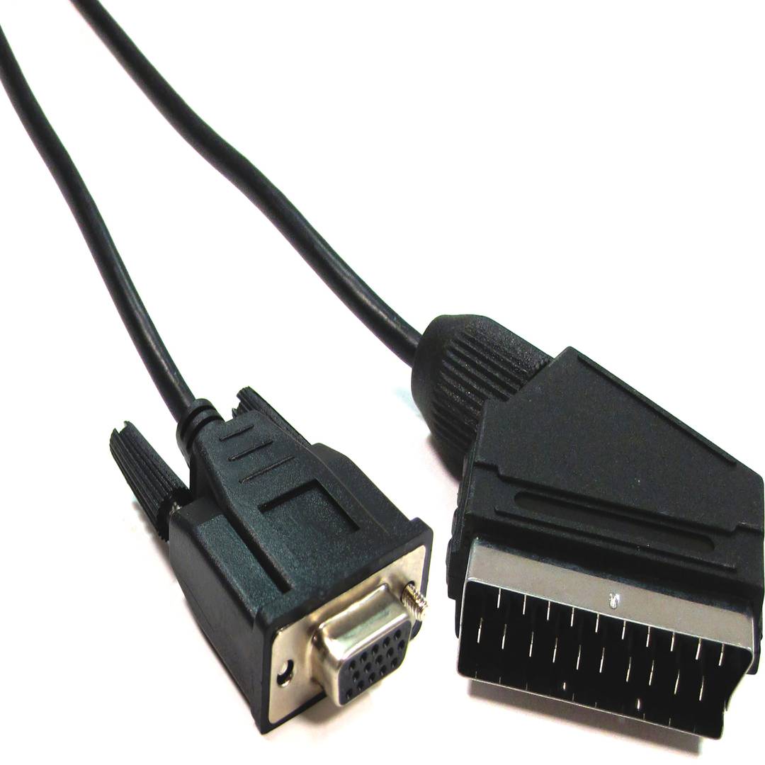 Cable VGA a Euroconector 3m (HD15-H/SCART-M)