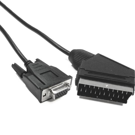 Kabel VGA do Euroconnector 5 m (HD15-H / SCART-M)