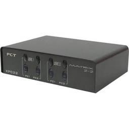 Matrix VGA + AUDIO-schakelaar (2 IN tot 2 OUT)