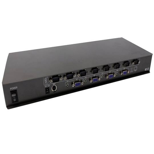 Matrix VGA + AUDIO-schakelaar (8 IN tot 4 OUT)