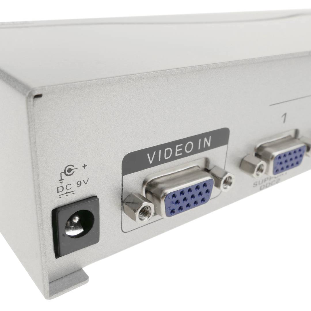 VGA 150 MHz 4-portowy żeński multiplikator wideo DDC2 HD15
