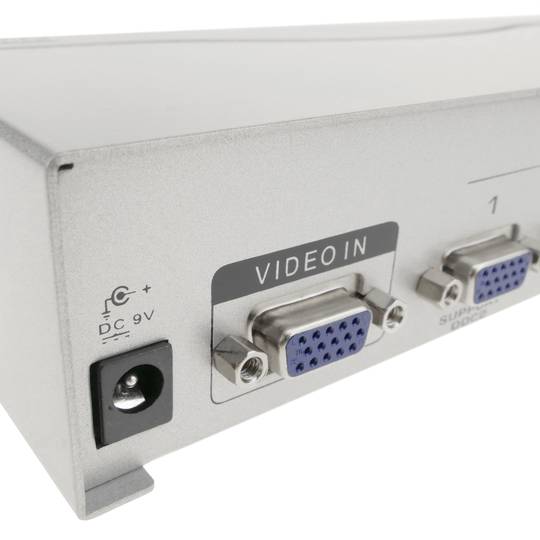 VGA 150 MHz 4-portowy żeński multiplikator wideo DDC2 HD15