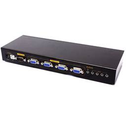 Multiplicador de vídeo VGA 400Mhz de 4 puertos con audio