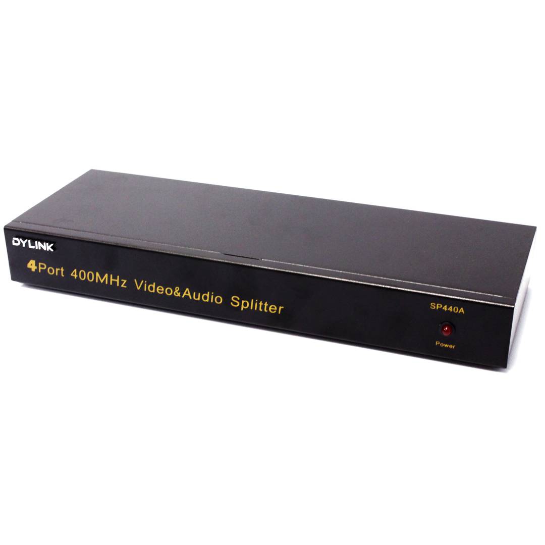 Multiplicador de vídeo VGA 400Mhz de 4 puertos con audio