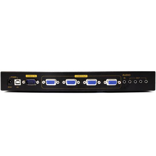 Multiplicador de vídeo VGA 400Mhz de 4 puertos con audio