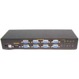 Multiplicador vídeo VGA 400MHz de 8 ports amb àudio