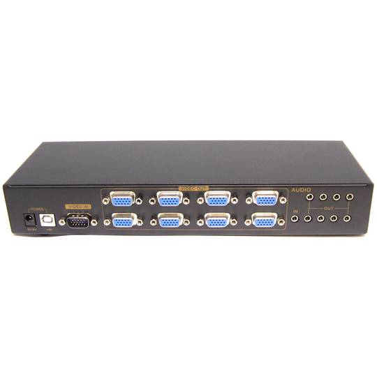 Multiplicador vídeo VGA 400Mhz de 8 puertos con audio