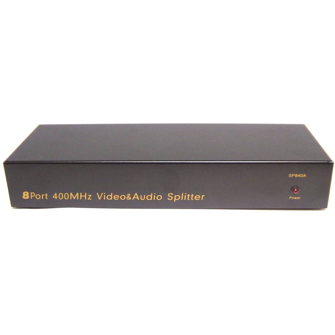 Multiplicador vídeo VGA 400Mhz de 8 puertos con audio