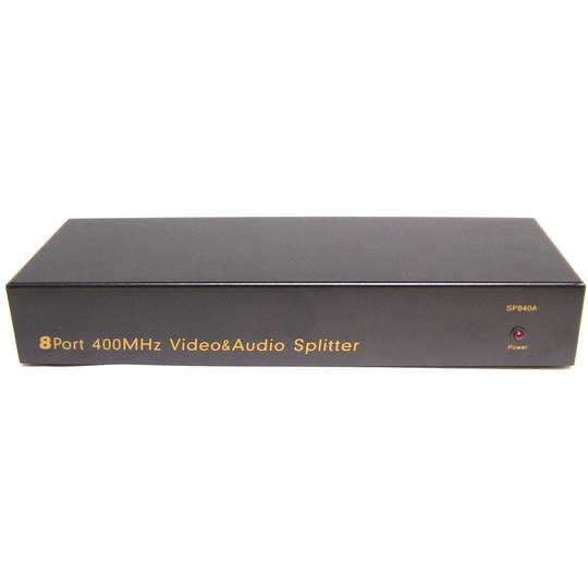 Multiplicador vídeo VGA 400Mhz de 8 puertos con audio