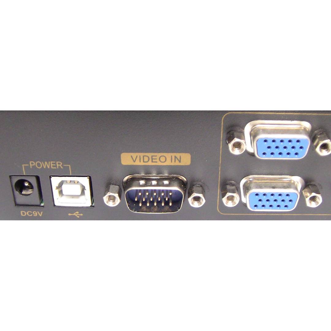 Multiplicador vídeo VGA 400Mhz de 8 puertos con audio