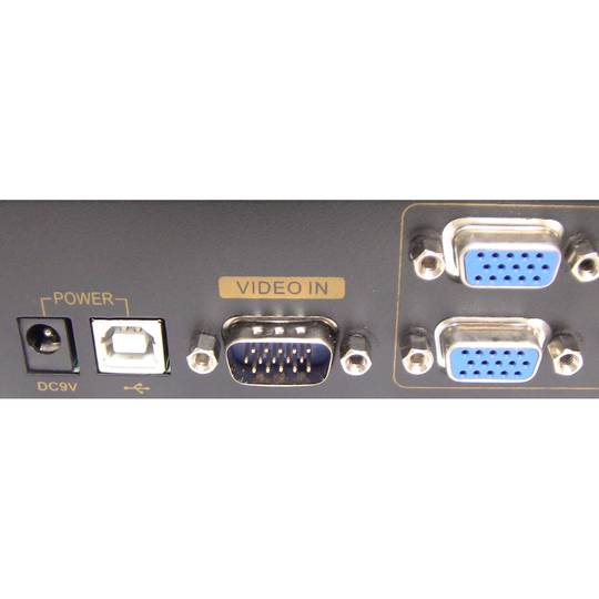 Multiplicador vídeo VGA 400Mhz de 8 puertos con audio