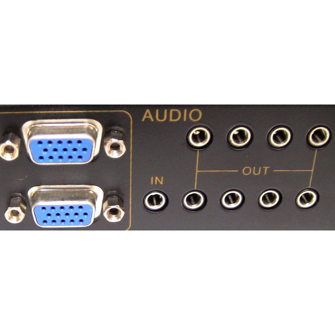 Multiplicador vídeo VGA 400Mhz de 8 puertos con audio