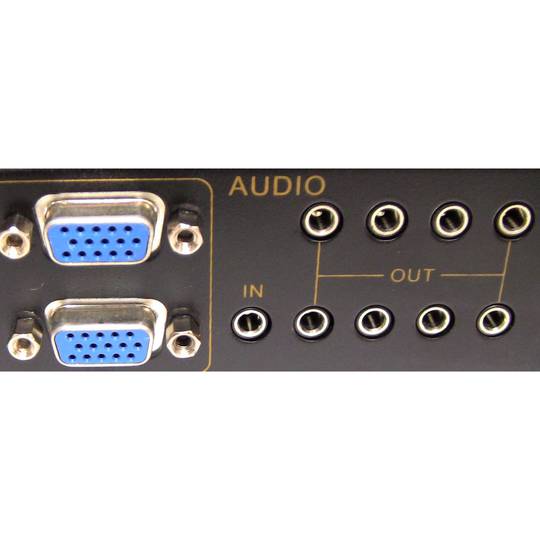 Multiplicador vídeo VGA 400Mhz de 8 puertos con audio