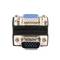 Links abgewinkelt VGA Adapter HD15 männlich weiblich