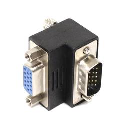 À angle droit Adaptateur VGA HD15 Masculin Féminin