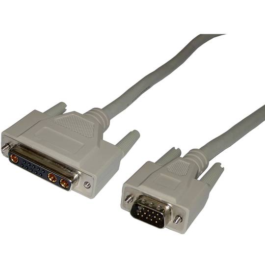 RGB-videokabel SUN 1,2 m (1xHD15-M / 1x13W3-H)