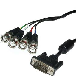 1m RGB Câble vidéo (1xDB15-M/4xBNC-M)