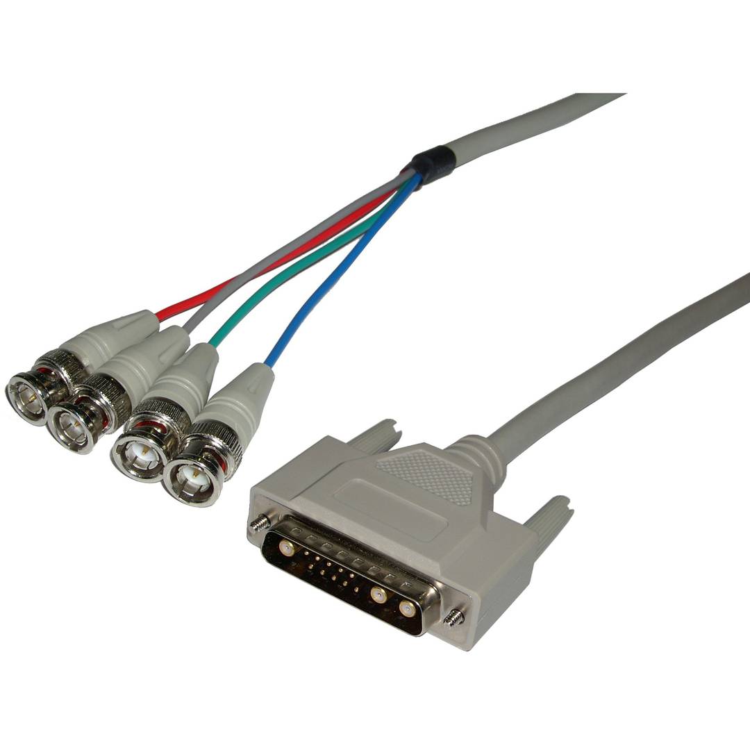 1,2 m RGB-videokabel (1x13W3-M / 4xBNC-M)