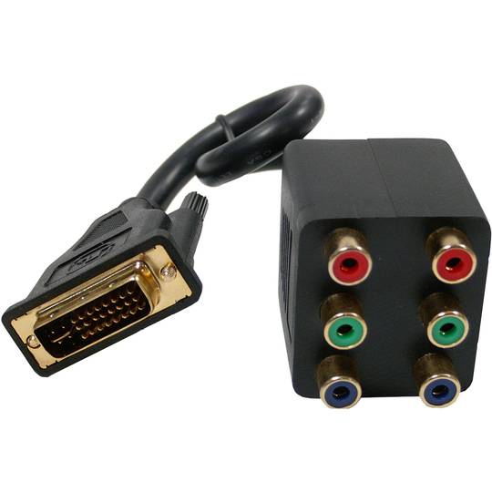 Pasywny kabel powielacza (1 DVI na 2 3xRCA-H)