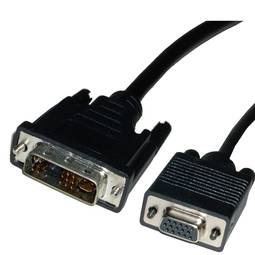 Kabel DVI-A męski na 1,8 m do żeńskiego VGA