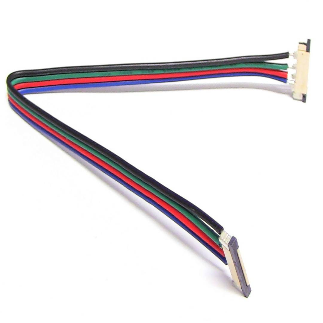 Splice avec câble de 20 cm pour RGB LED bande de 12 mm - Cablematic