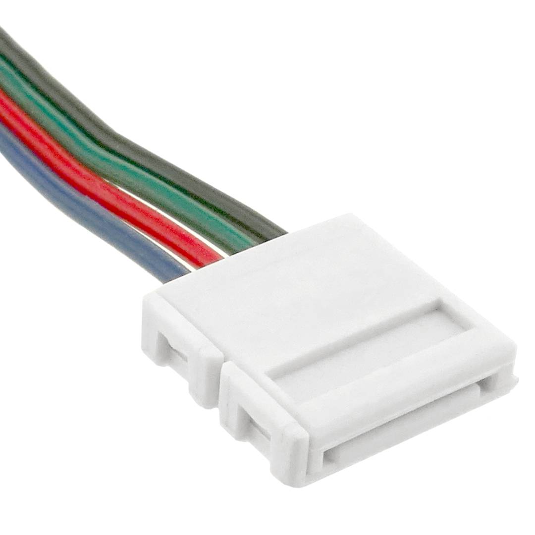 Pressure connector with cable for RGB LED strip 10mm